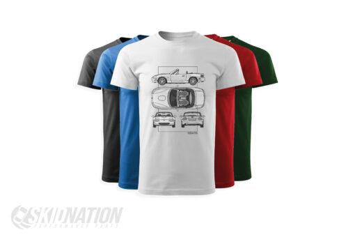 SkidNation MX-5 NB Blueprint T-shirts