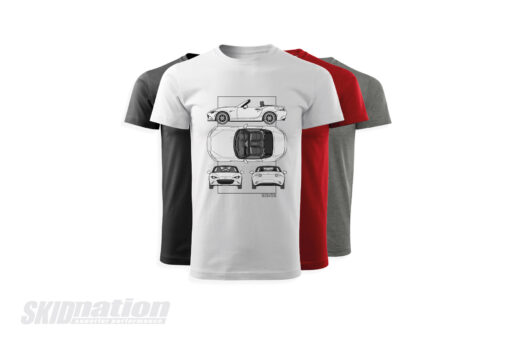 MX-5 ND SkidNation blueprint T-shirts