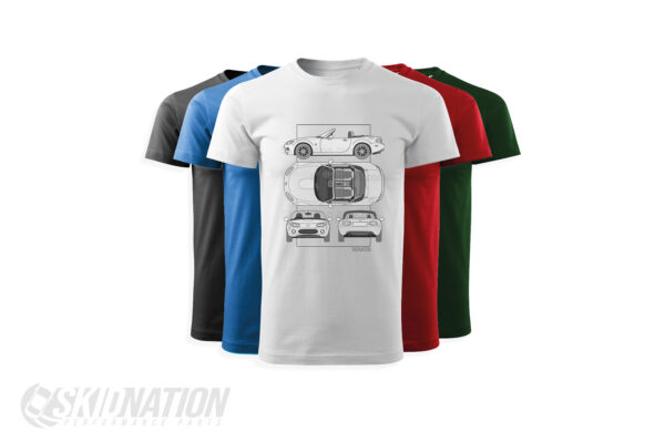 SkidNation MX-5 NC Blueprint T-shirts