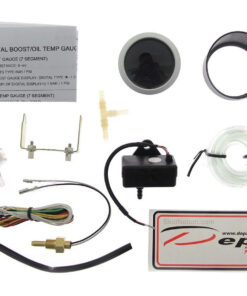 DEPO gauge 2in1 BOOST and OIL temperature package contents