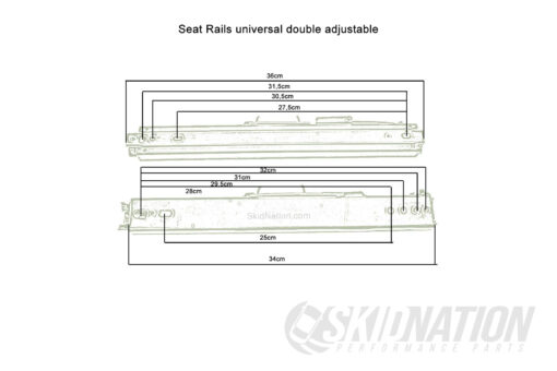 Universal Seat Rails - schematic