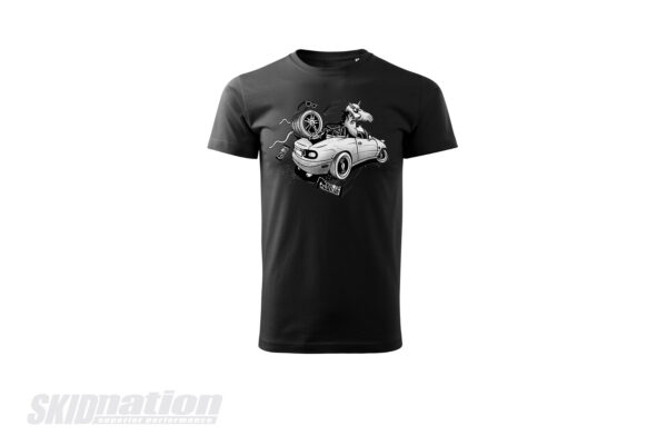 SkidNation Unicorn T-shirt Black