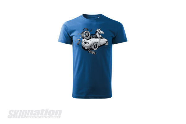 SkidNation Unicorn T-shirt Blue