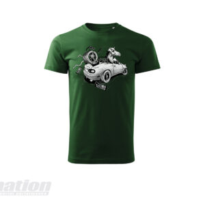 SkidNation Unicorn T-shirt Green