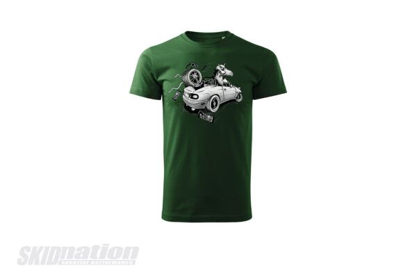 SkidNation Unicorn T-shirt Green