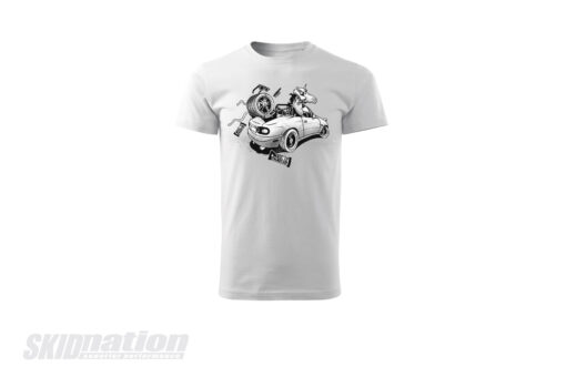 SkidNation Unicorn T-shirt White