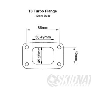 T3 Turbo Flange Measurements