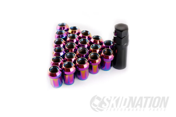 Neo Chrome Wheel Lug Nuts from High-Quality Steel M12x1.5