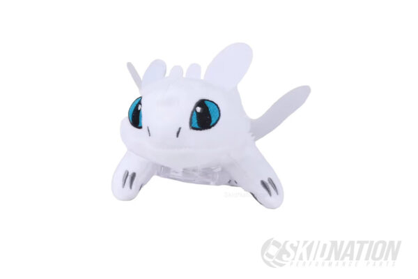 Exterior Mounted Stuffed Dragon - White