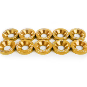 Golden M6 Anodized Washers and Bolts – Low Rise