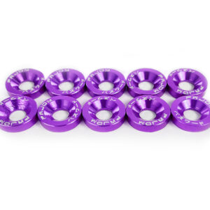 Purple M6 Anodized Washers and Bolts – Low Rise