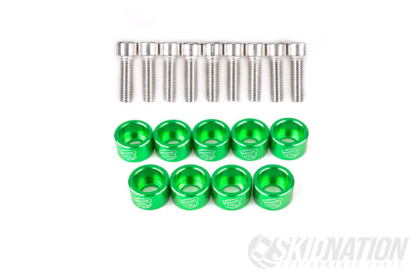 Fastener Washers M8 high-rise - Green