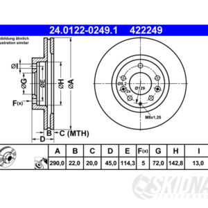 MX-5 NC Ferodo Front Brake Disc 290 mm