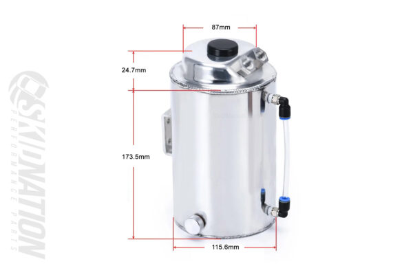 Oil Catch Tank XL - Dimensions