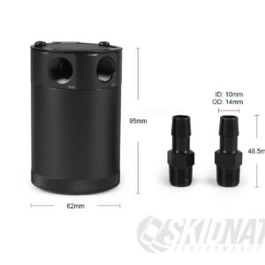 Oil Catch Tank XS - Dimensions