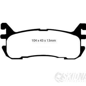 MX-5 NA 1.8, NB 1.6/1.8, NBFL 1.6 EBC Blackstuff Rear Brake Pads