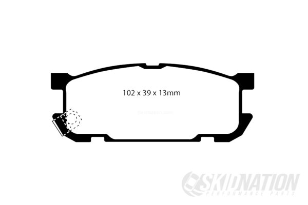 MX-5 NBFL 1.8 Sport EBC Blackstuff Rear Brake Pads