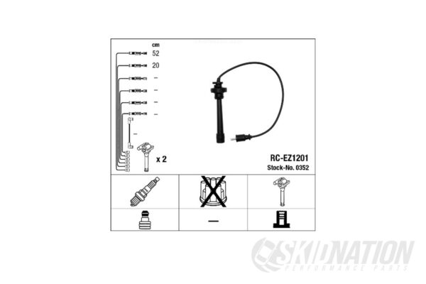 MX-5 NGK Ignition Leads NB 1.8 VVT