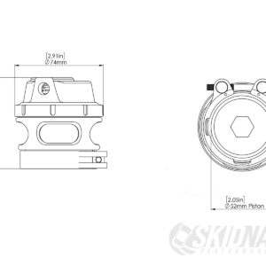 Turbosmart Blow Off Race Port 52 mm Universal