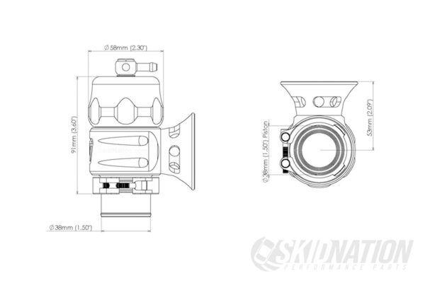 Turbosmart Blow Off Valve 38 mm Supersonic Universal