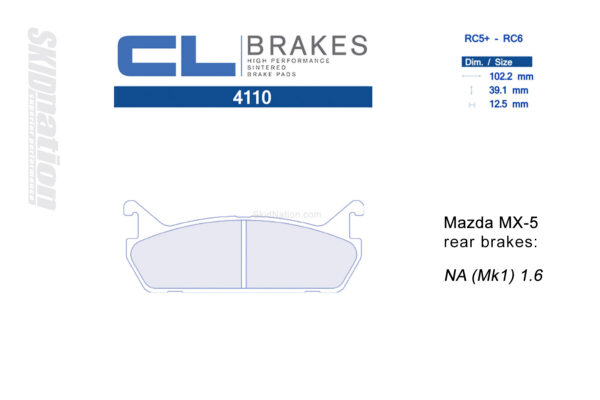 4110RC5+ / RC6 CL Brakes Mazda MX-5 Miata