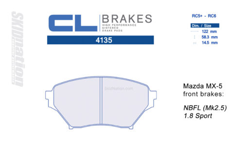 4135RC5+ / RC6 CL Brakes Mazda MX-5 Miata