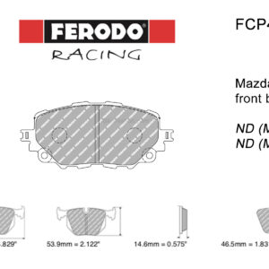 Ferodo DS2500 FCP1011H front MX-5 pads