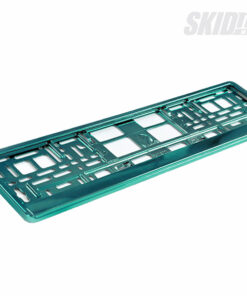 Licence plate frame turquoise metallic SkidNation