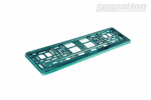 Licence plate frame turquoise metallic SkidNation