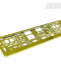 Licence plate frame yellow metallic SkidNation