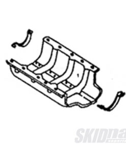 Mazda MX-5 Front Rear Halfmoon Oil Pan Gasket placement 1