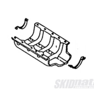 Mazda MX-5 Front Rear Halfmoon Oil Pan Gasket placement 1