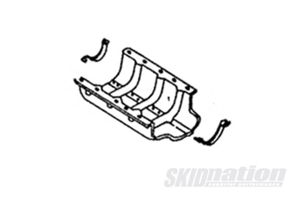 Mazda MX-5 Front Rear Halfmoon Oil Pan Gasket placement 1