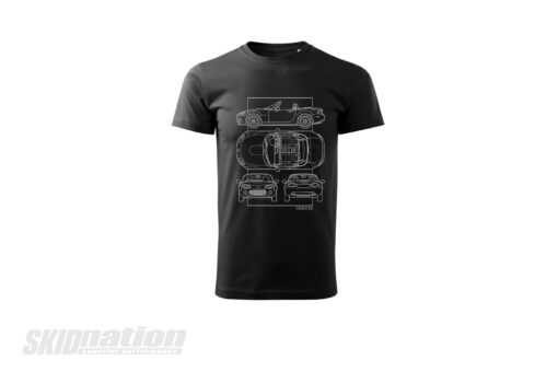 MX-5 NC SkidNation T-shirt blueprint black