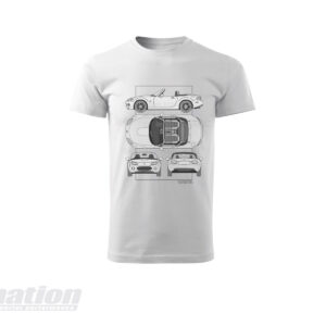 MX-5 NC SkidNation T-shirt blueprint white