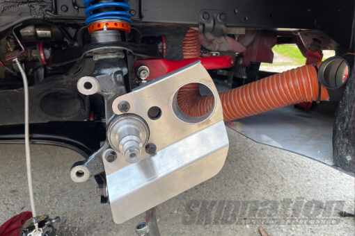 Mazda MX-5 brake duct installed side