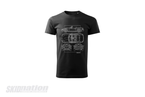 MX-5 NA SkidNation T-shirt blueprint black