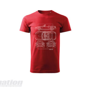 MX-5 NA SkidNation T-shirt blueprint red