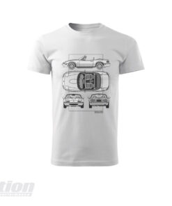 MX-5 NA SkidNation T-shirt blueprint white