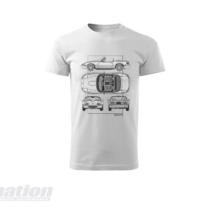 MX-5 NA SkidNation T-shirt blueprint white