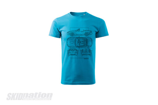 MX-5 NB SkidNation T-shirt blueprint blue