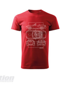 MX-5 NB SkidNation T-shirt blueprint red