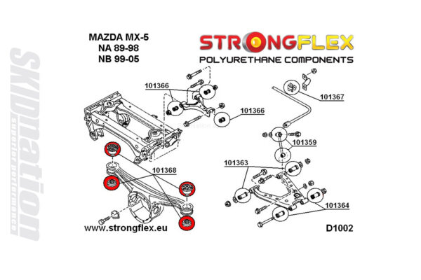 Mazda MX-5 Miata NA NB diff bushing