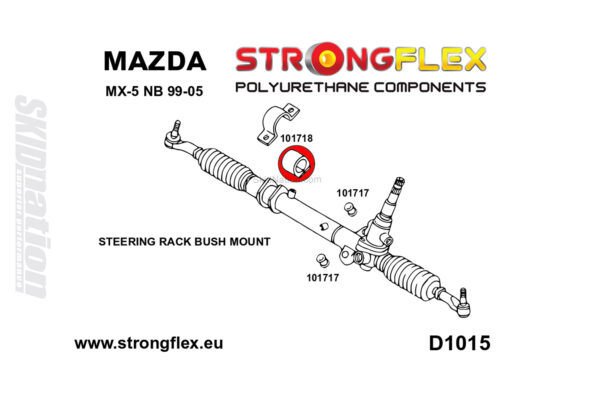 Mazda MX-5 miata steering rack bushing 1