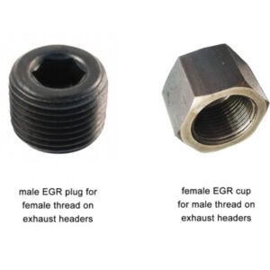 Mazda MX-5 egr exhaust headers plug cup