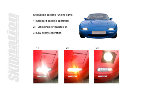 SkidNation MX-5 DRL operation
